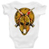 skull spartan Baby Onesie