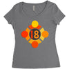 orange 18 Women's Triblend Scoop T-shirt