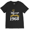 kings are born in 1968 V-Neck Tee