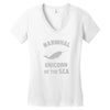 narwhals Women's V-Neck T-Shirt