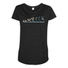 evolution of espionage Maternity Scoop Neck T-shirt