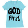 god first Ladies Fitted T-Shirt