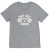 this guy needs a beer V-Neck Tee