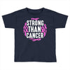strong than cancer Toddler T-shirt