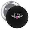 angel wing believe breast cancer Pin-back button