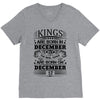 Real Kings Are Born On December 12 V-Neck Tee