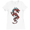 chinese dragon Ladies Fitted T-Shirt