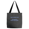 i went outside once (3) Tote Bags