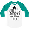 queens are born in july (2) 3/4 Sleeve Shirt