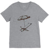 beach umbrella V-Neck Tee