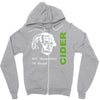 albert einstein theory of 7% proof geeky science cider scrumpy drinkin Zipper Hoodie