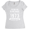 Premium Vintage Since 1973 Limited Edition Original Parts Women's Triblend Scoop T-shirt