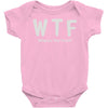 wtf where's the food Baby Onesie