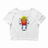 saiyan fries Crop Top