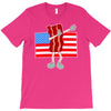 bacon american flag dab T-Shirt