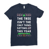 merry litmas Ladies Fitted T-Shirt