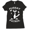 pussay patrol Ladies Fitted T-Shirt