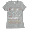 santa sagittarius christmas ugly t shirts Ladies Fitted T-Shirt