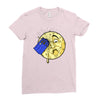time travel to the moon Ladies Fitted T-Shirt