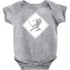 ninja crossing sign Baby Onesie