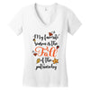 my favorite season is the fall of the patriarchy Women's V-Neck T-Shirt