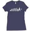 evolution  feuerwehrmann firefighter fire feuer feuerwehrauto l&ouml;schen Ladies Fitted T-Shirt