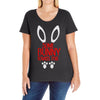 happy easter some bunny loves me Ladies Curvy T-Shirt