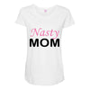 nasty mom Maternity Scoop Neck T-shirt