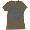 home is where the paws are Ladies Fitted T-Shirt