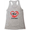 niece i wear a red heart ribbon Racerback Tank
