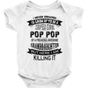 Super Cool Pop Pop Of A Freaking Awesome Granddaughter Baby Onesie