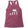 banksy funny human evolution indie Racerback Tank
