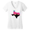 san antonio skyline spurs Women's V-Neck T-Shirt