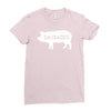 pig sausages funny Ladies Fitted T-Shirt
