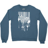banksy street art zebra bar code Crewneck Sweatshirt