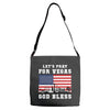 Lets Pray For Vegas, God Bless Adjustable Strap Totes