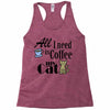 coffee cat Racerback Tank