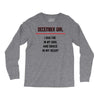 December Girl Long Sleeve Shirts