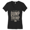 dump trump Women's V-Neck T-Shirt