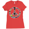 adesivo peace no worries &amp; shocker Ladies Fitted T-Shirt