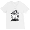 adventure calling and i must go woods ex V-Neck Tee