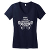 paper rock scissors gun, i win Women's V-Neck T-Shirt
