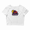 purple champs Crop Top
