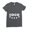 loco coco skul Ladies Fitted T-Shirt