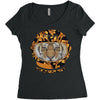 Astronaut Helmet Tiger Versace Women's Triblend Scoop T-shirt