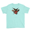 sailor jerry tattoo art military mermaid Youth Tee