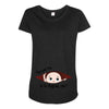 August Peeking Out Baby Boy Maternity Scoop Neck T-shirt