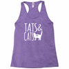 tats and cats Racerback Tank