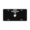get nogged up funny License Plate