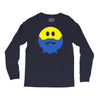 bearded smiley face Long Sleeve Shirts